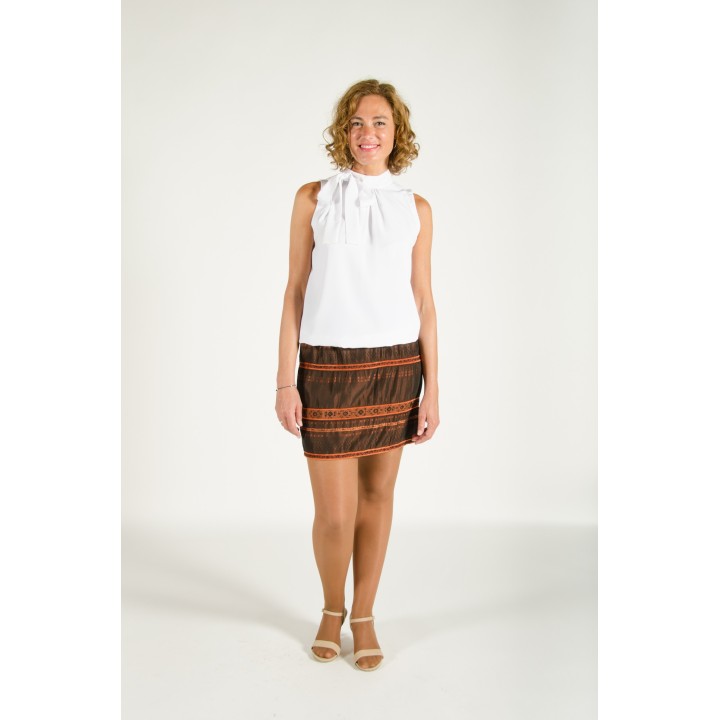 Blusa halter sin mangas